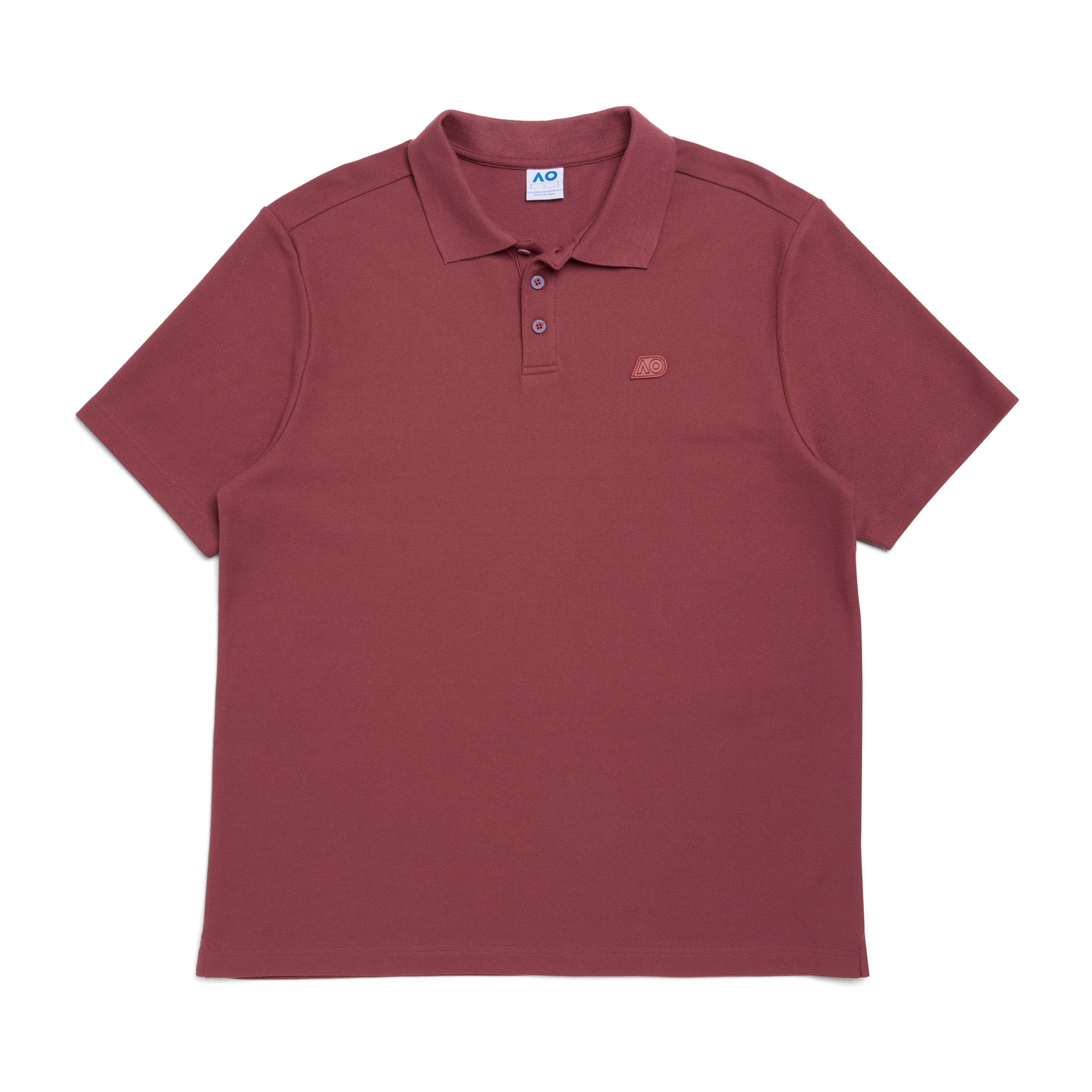 Men's Australian Open Polo Shirt Red - Image 10
