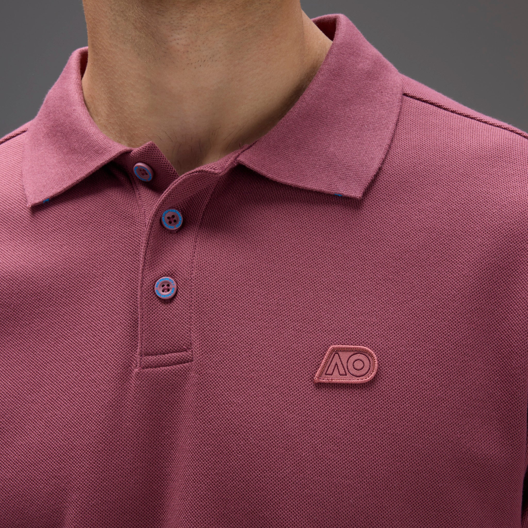 Men's Australian Open Polo Shirt Red - Image 2