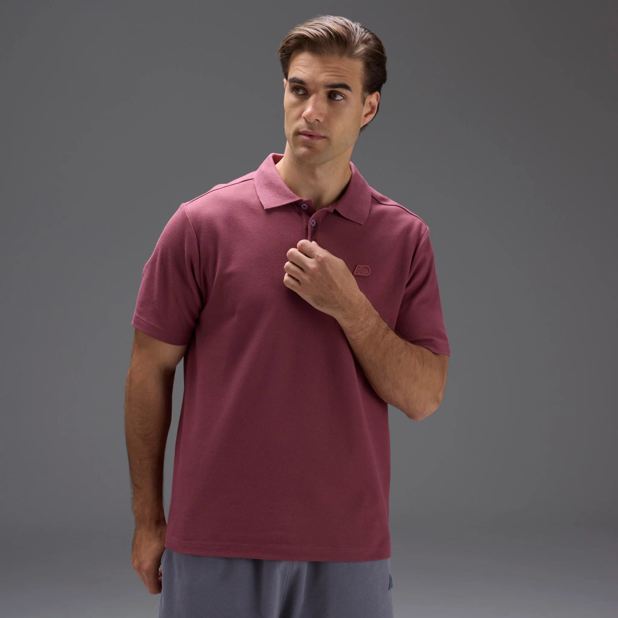 Men's Australian Open Polo Shirt Red - Image 9