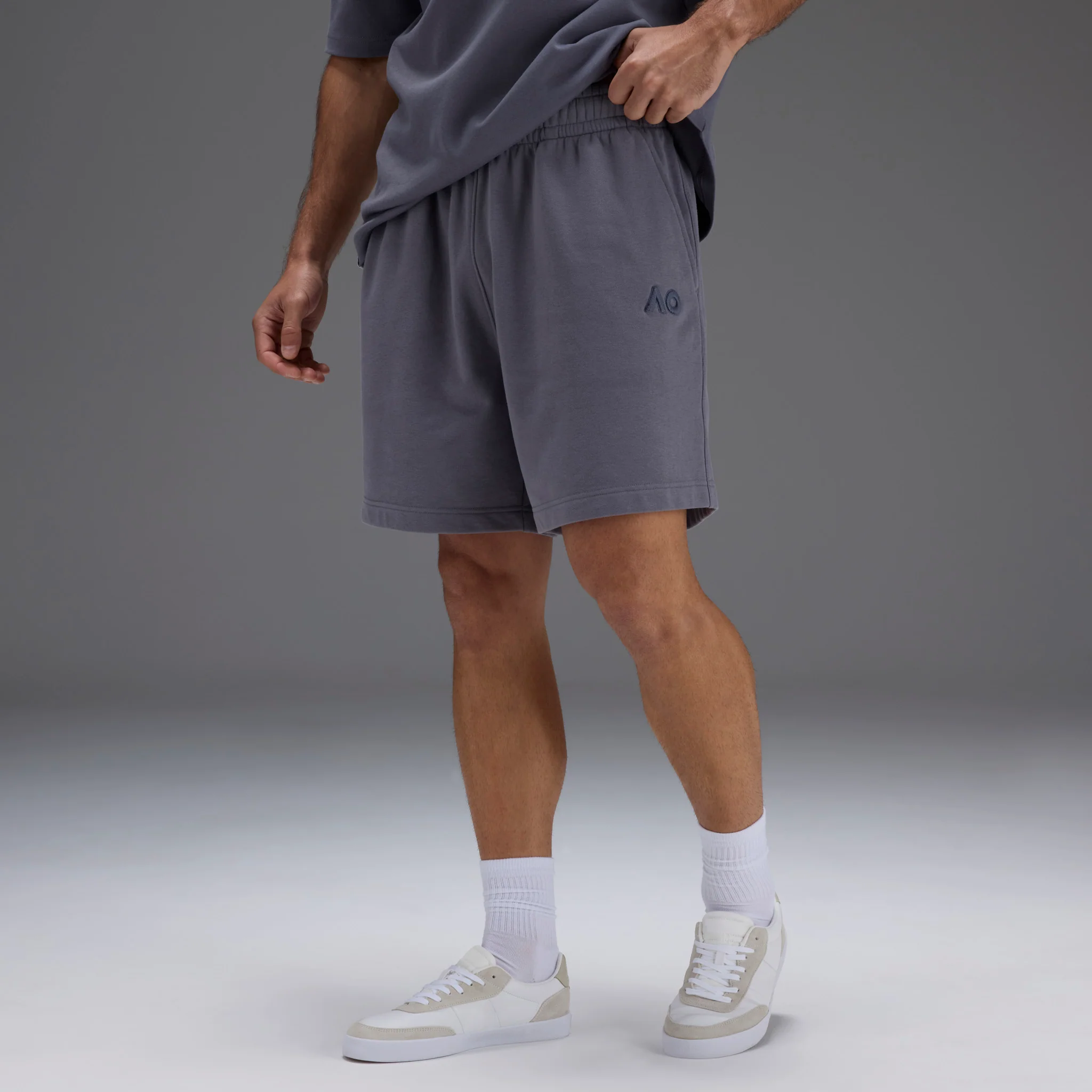 Men's Australian Open Shorts Grey - Image 5