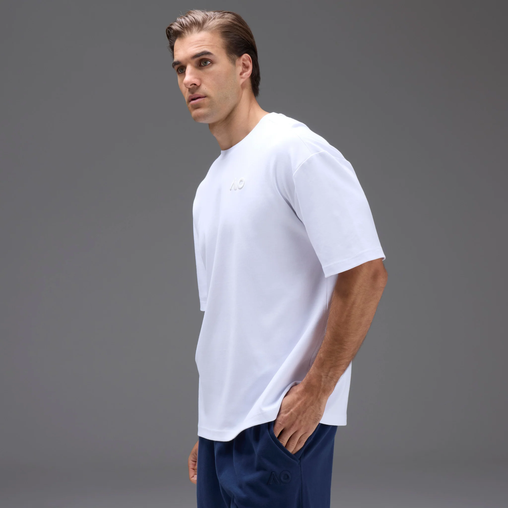 Men's Australian Open T-Shirt White - Image 3