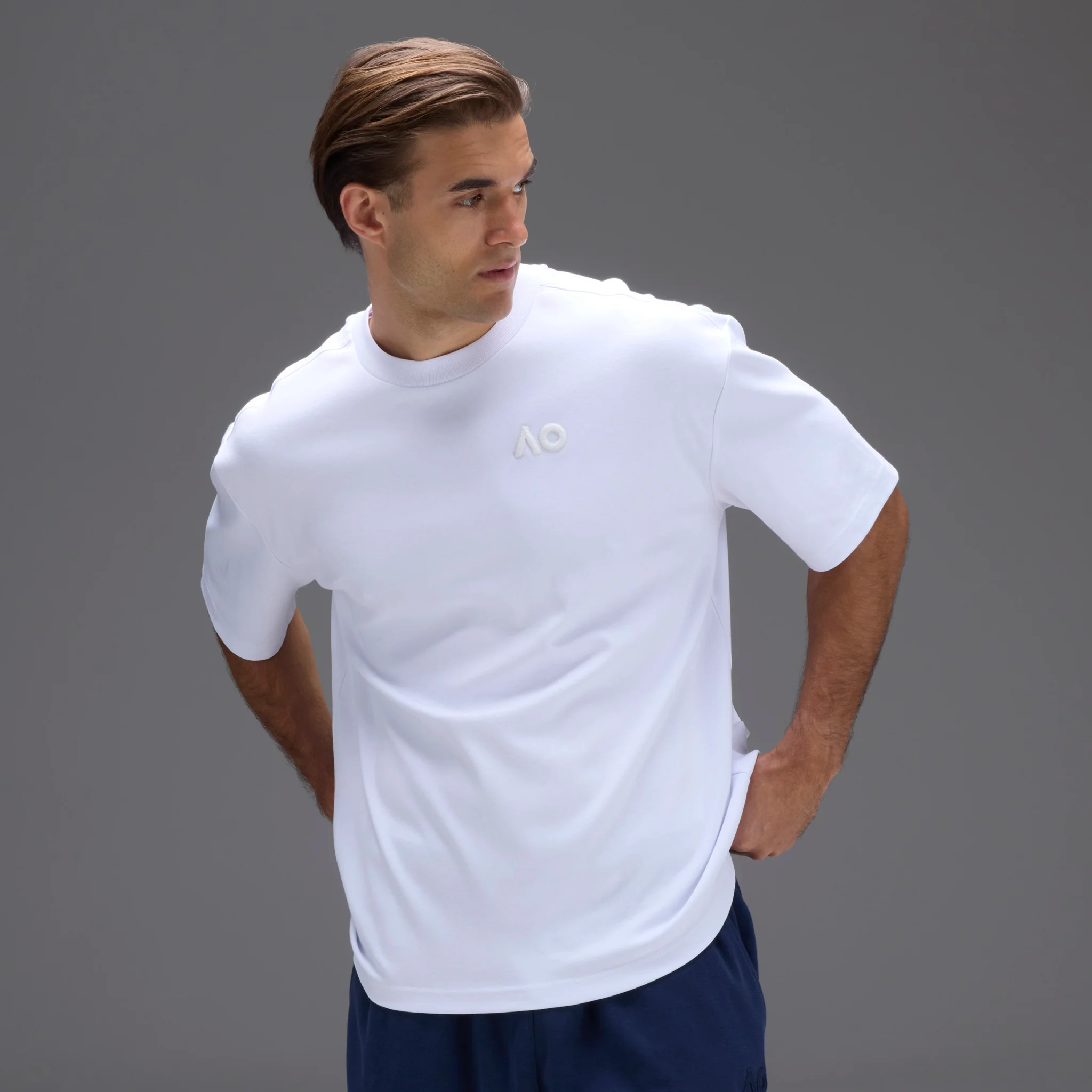 Men's Australian Open T-Shirt White - Image 6