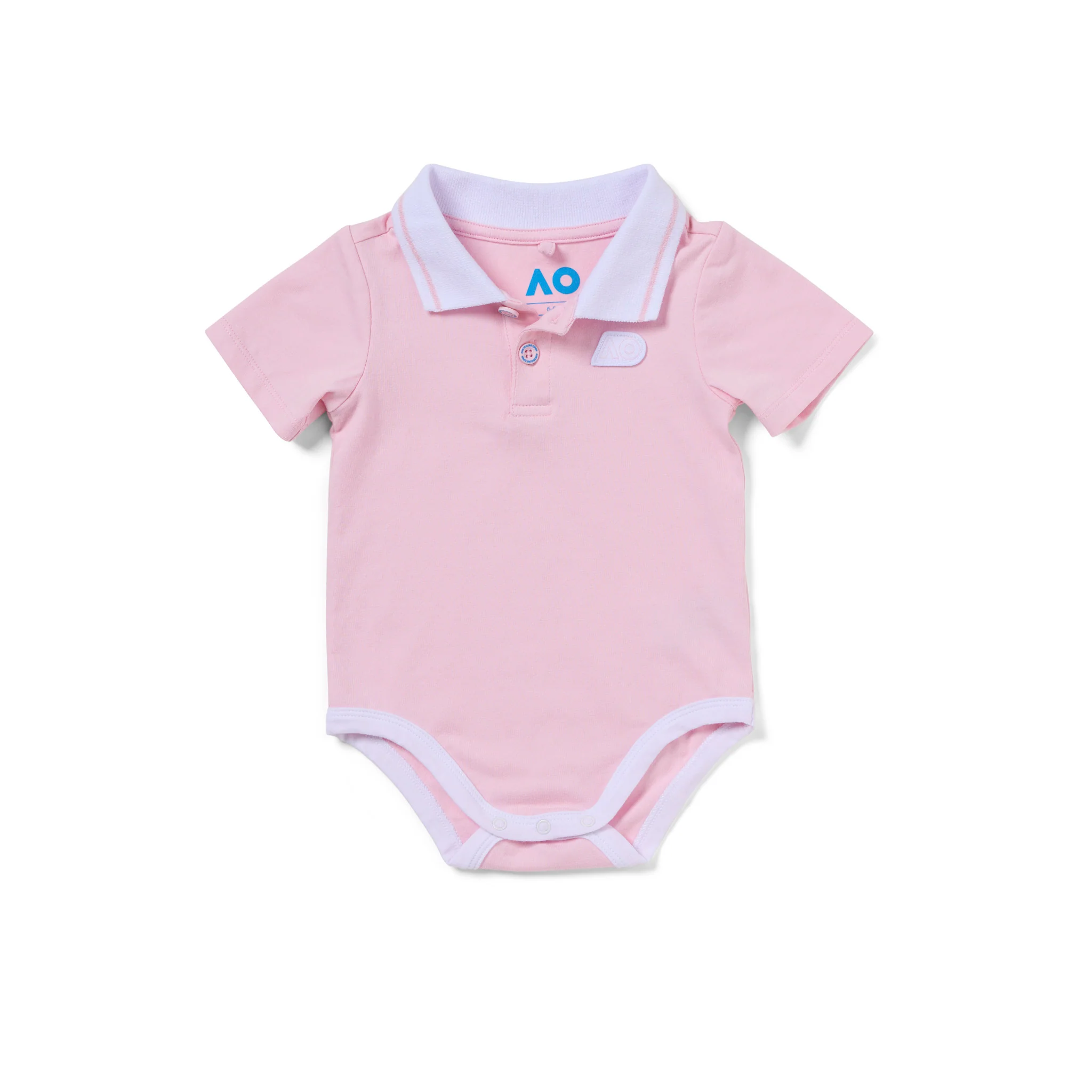 Baby Australian Open Romper Pink