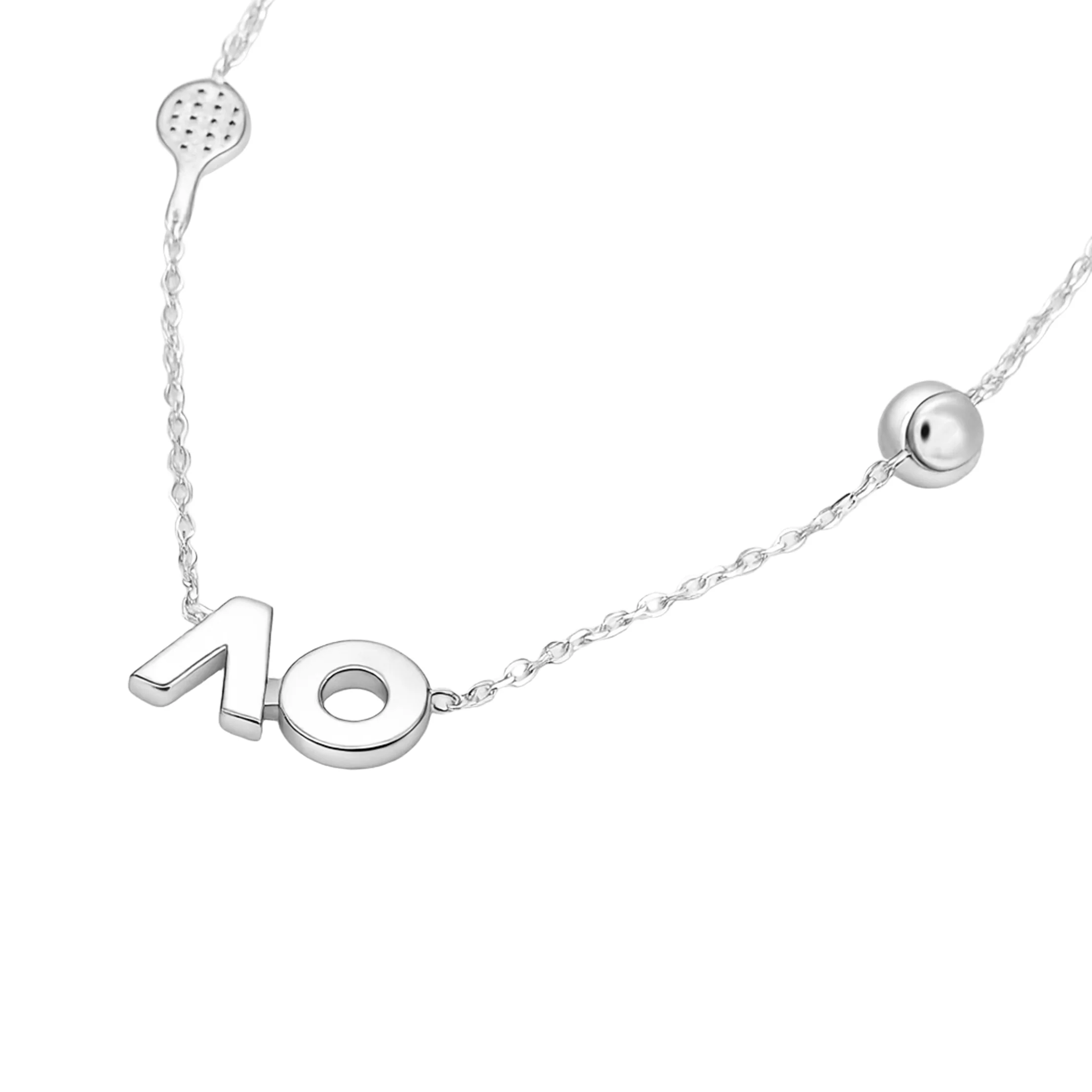 AO Racquet & Heart Necklace - Image 2