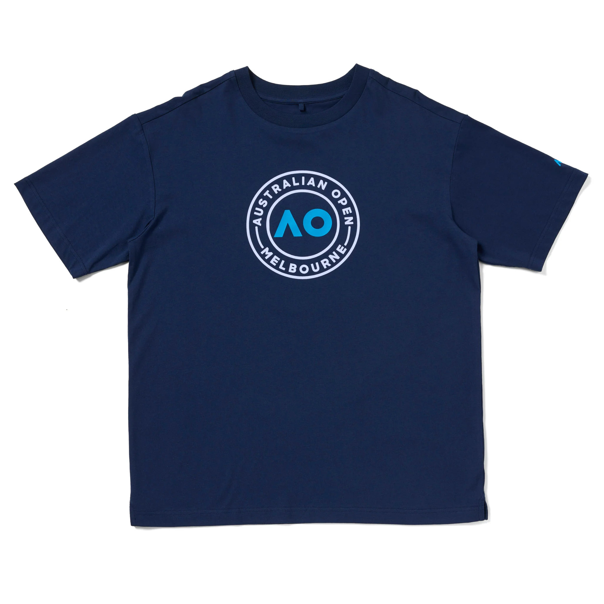 Unisex Australian Open Round Logo T-Shirt Navy - Image 8