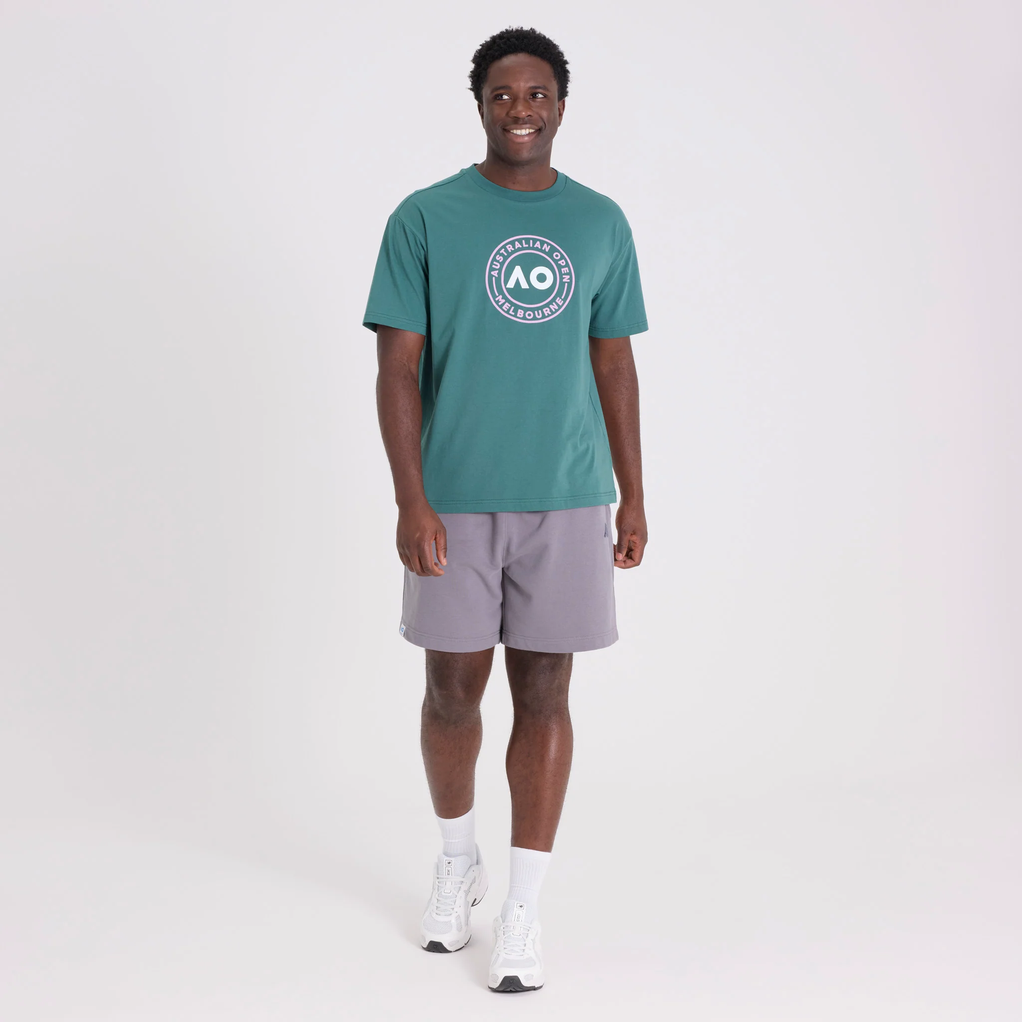 Unisex Australian Open Logo T-Shirt Green - Image 2