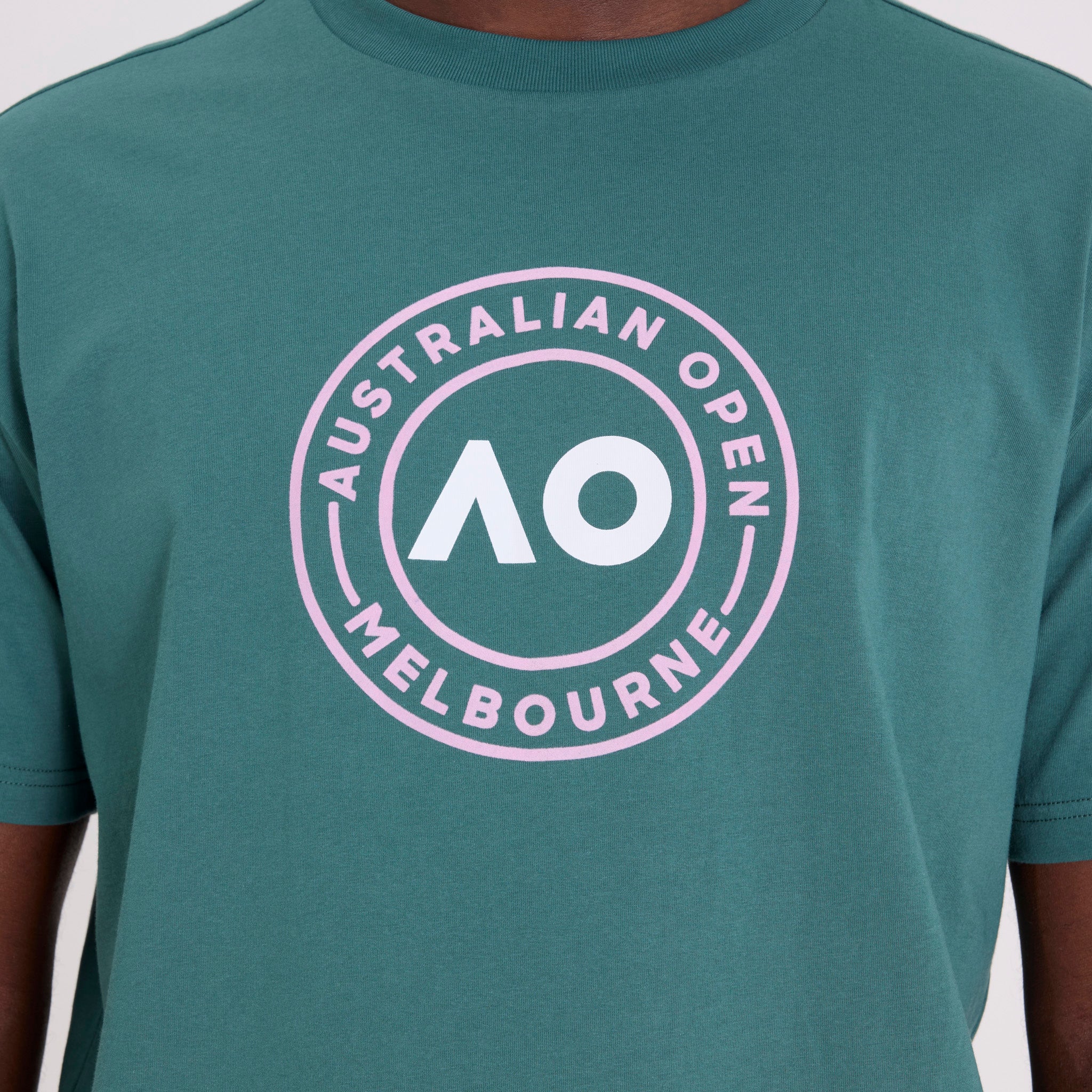 Unisex Australian Open Logo T-Shirt Green - Image 5