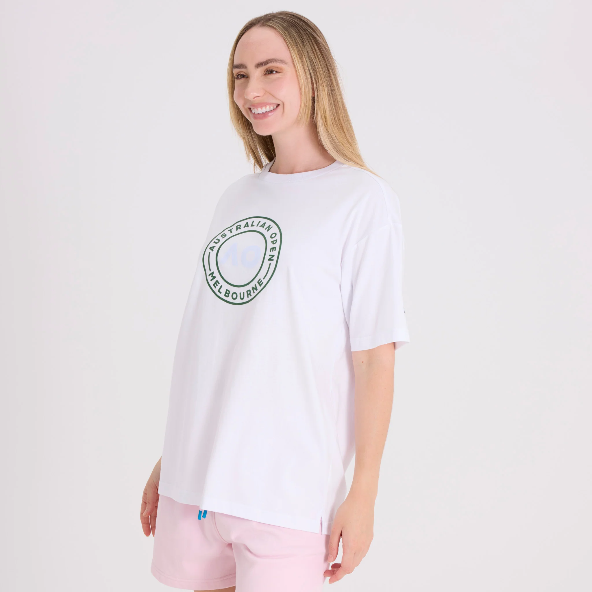 Unisex Australian Open Round Logo T-Shirt White - Image 3