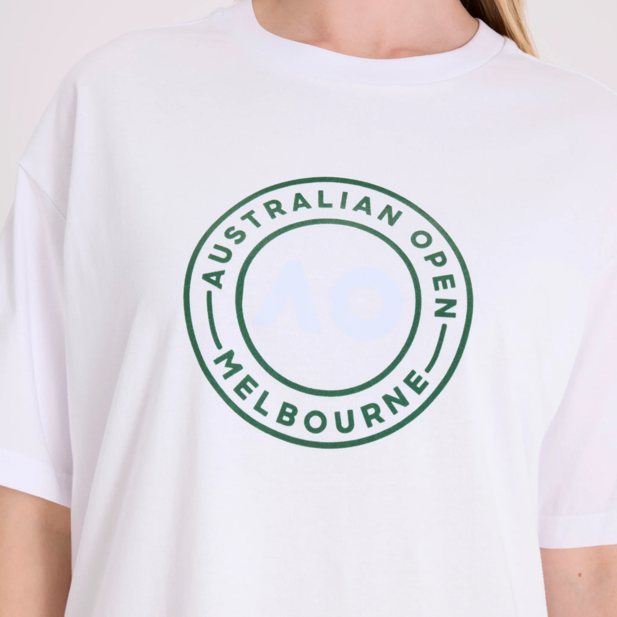 Unisex Australian Open Round Logo T-Shirt White - Image 5