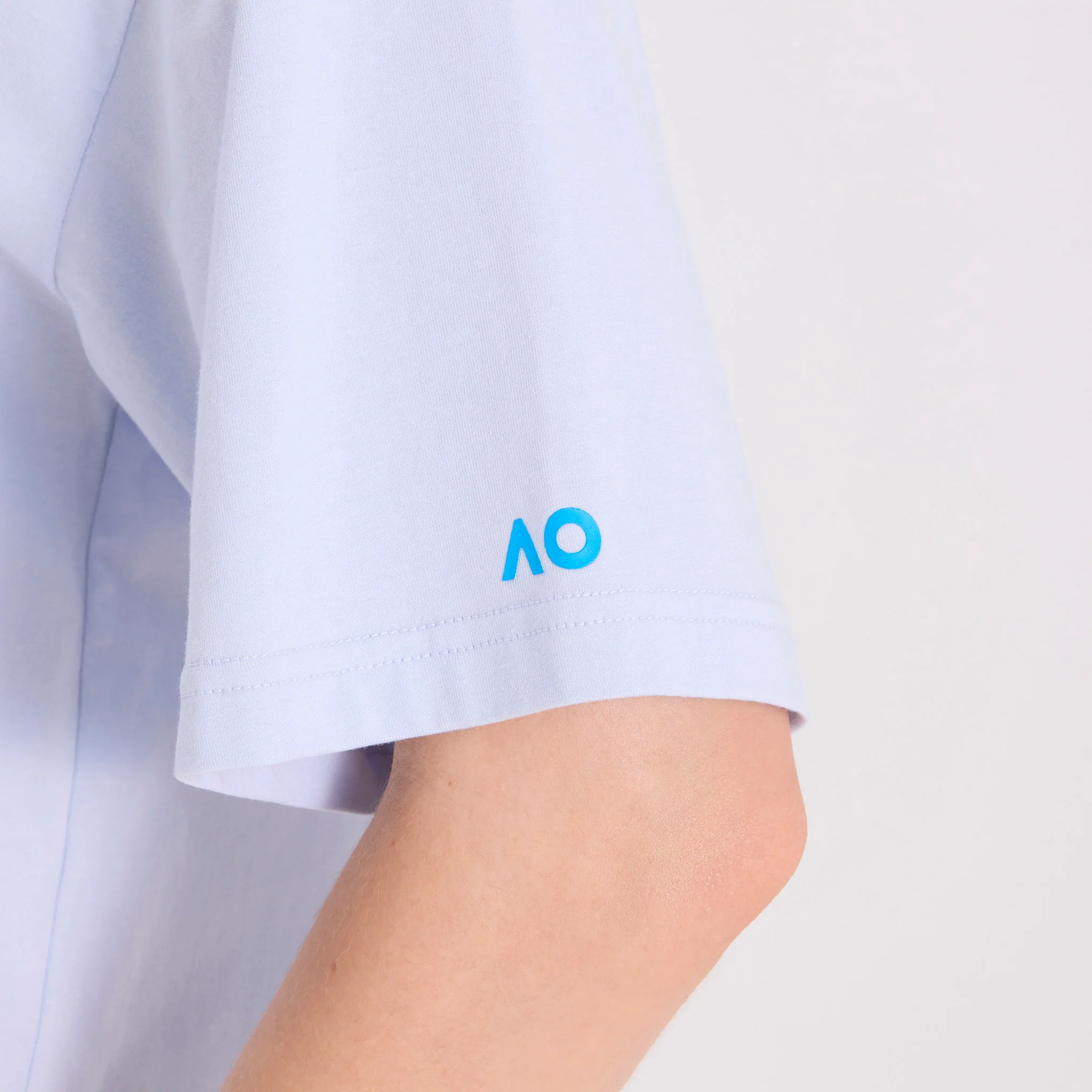 Unisex Australian Open Round Logo T-Shirt Light Blue - Image 7