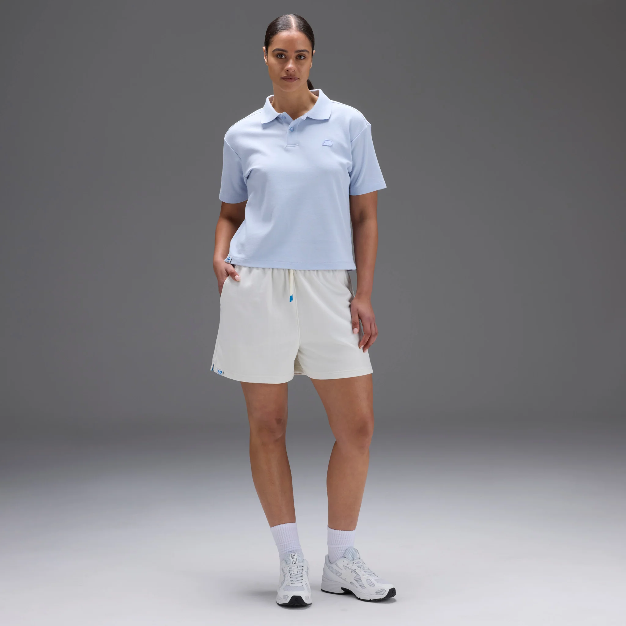 Women's Australian Open Polo Shirt Light Blue - Image 7