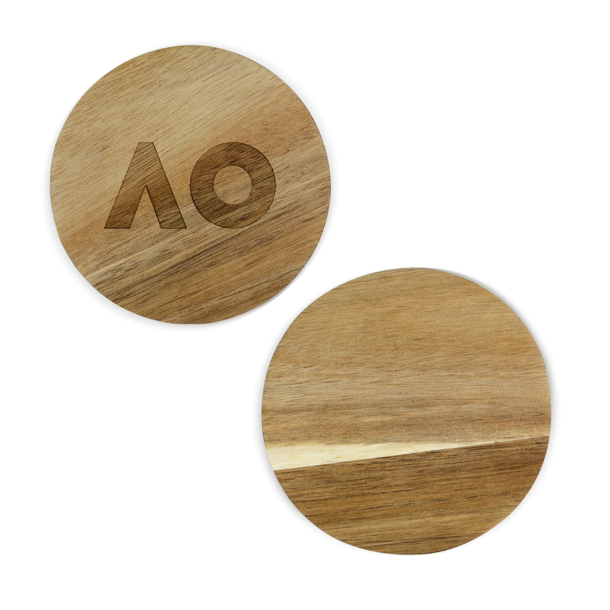 AO Wooden Coasters 4Pk