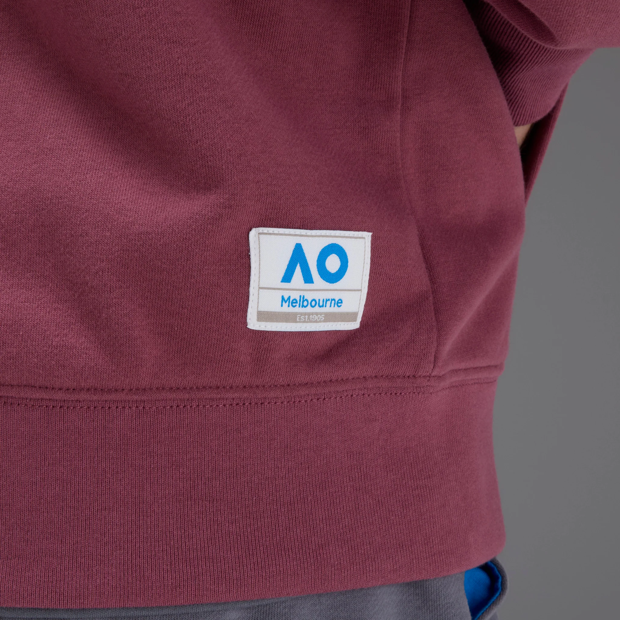 Unisex Australian Open Zip-Up Hoodie Red - Image 3