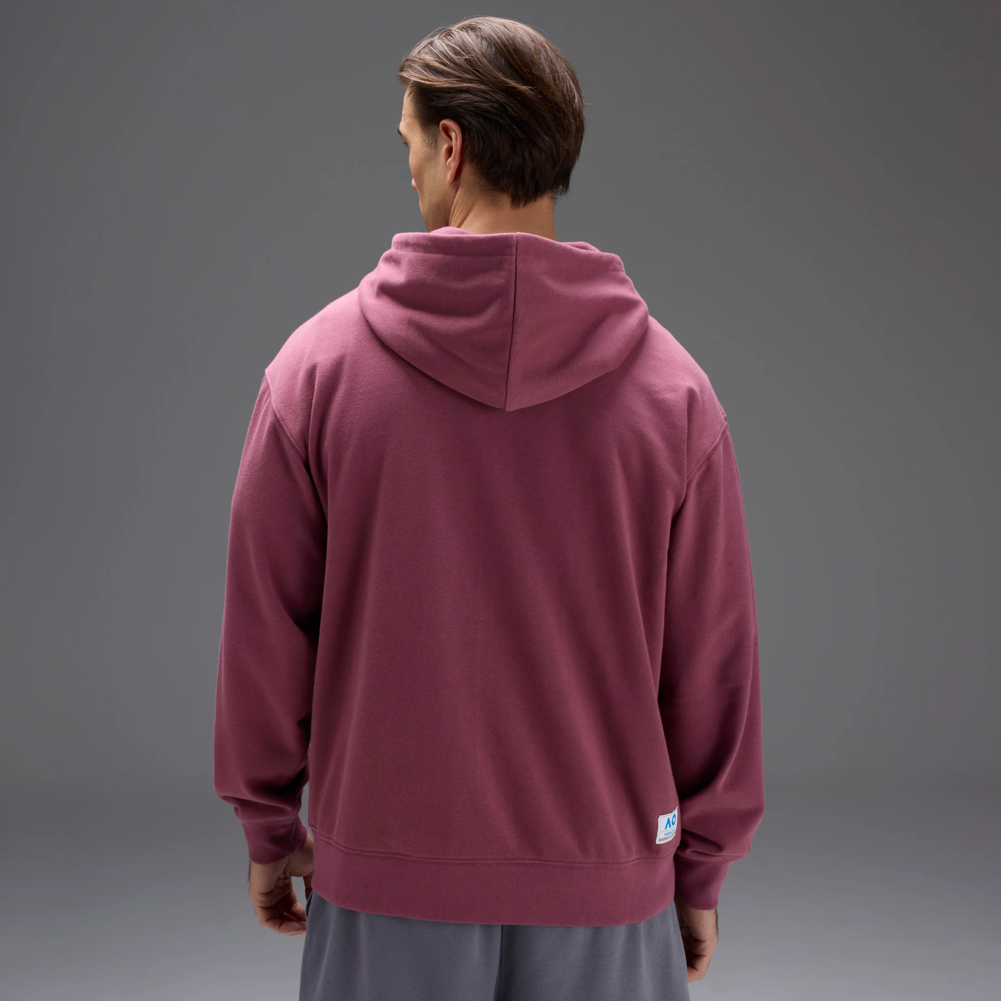 Unisex Australian Open Zip-Up Hoodie Red - Image 6