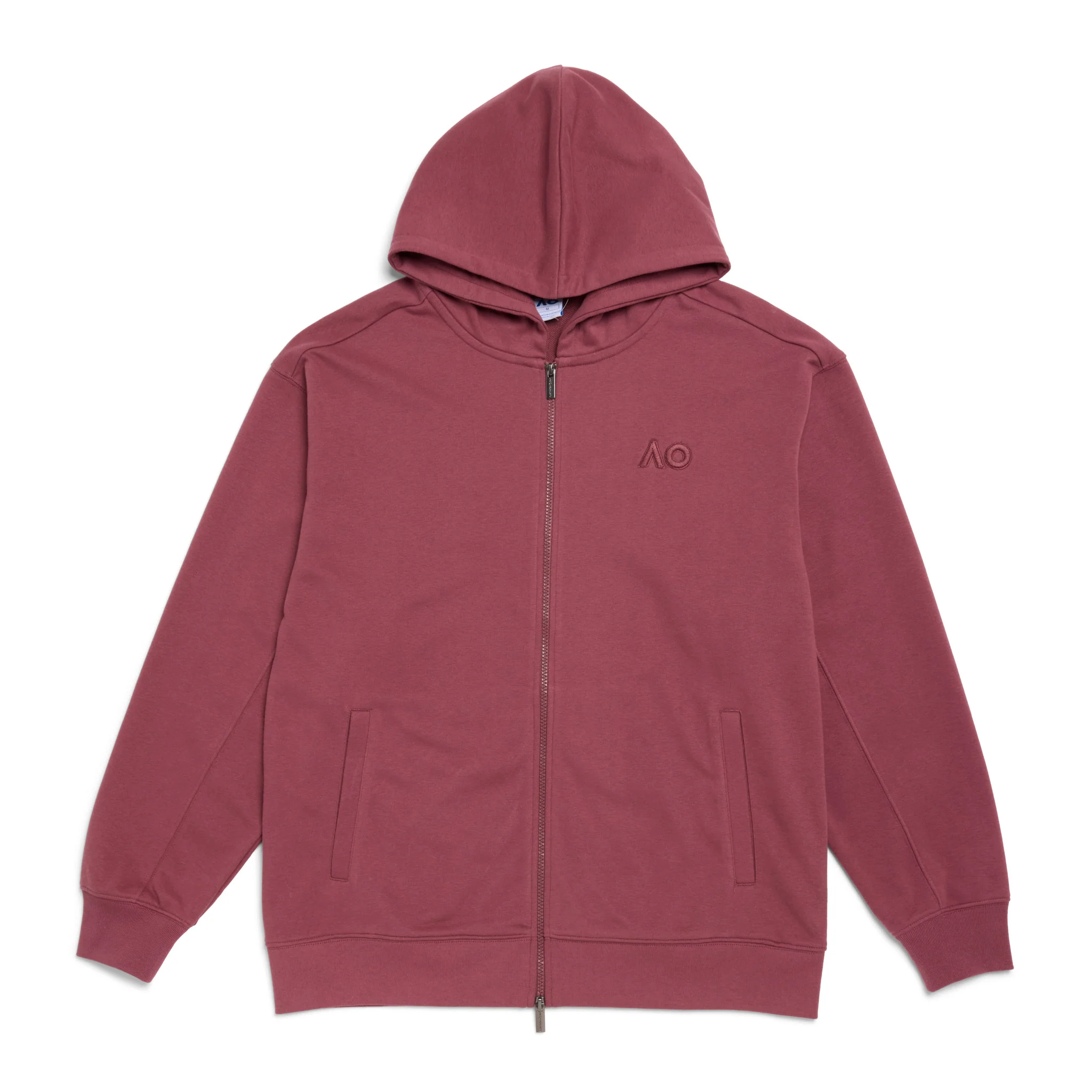 Unisex Australian Open Zip-Up Hoodie Red - Image 9