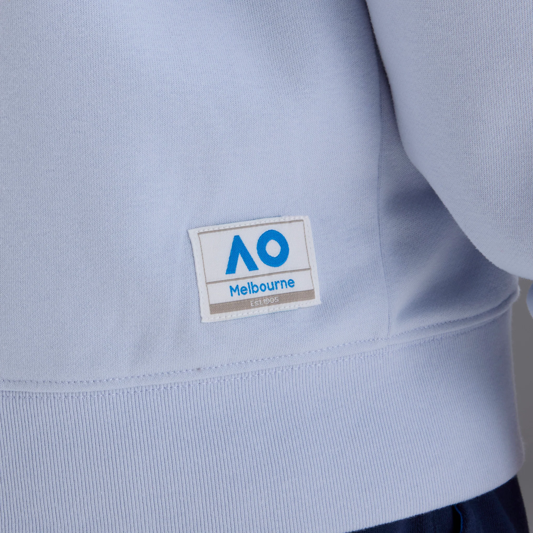 Unisex Australian Open Zip-Up Hoodie Light Blue - Image 3