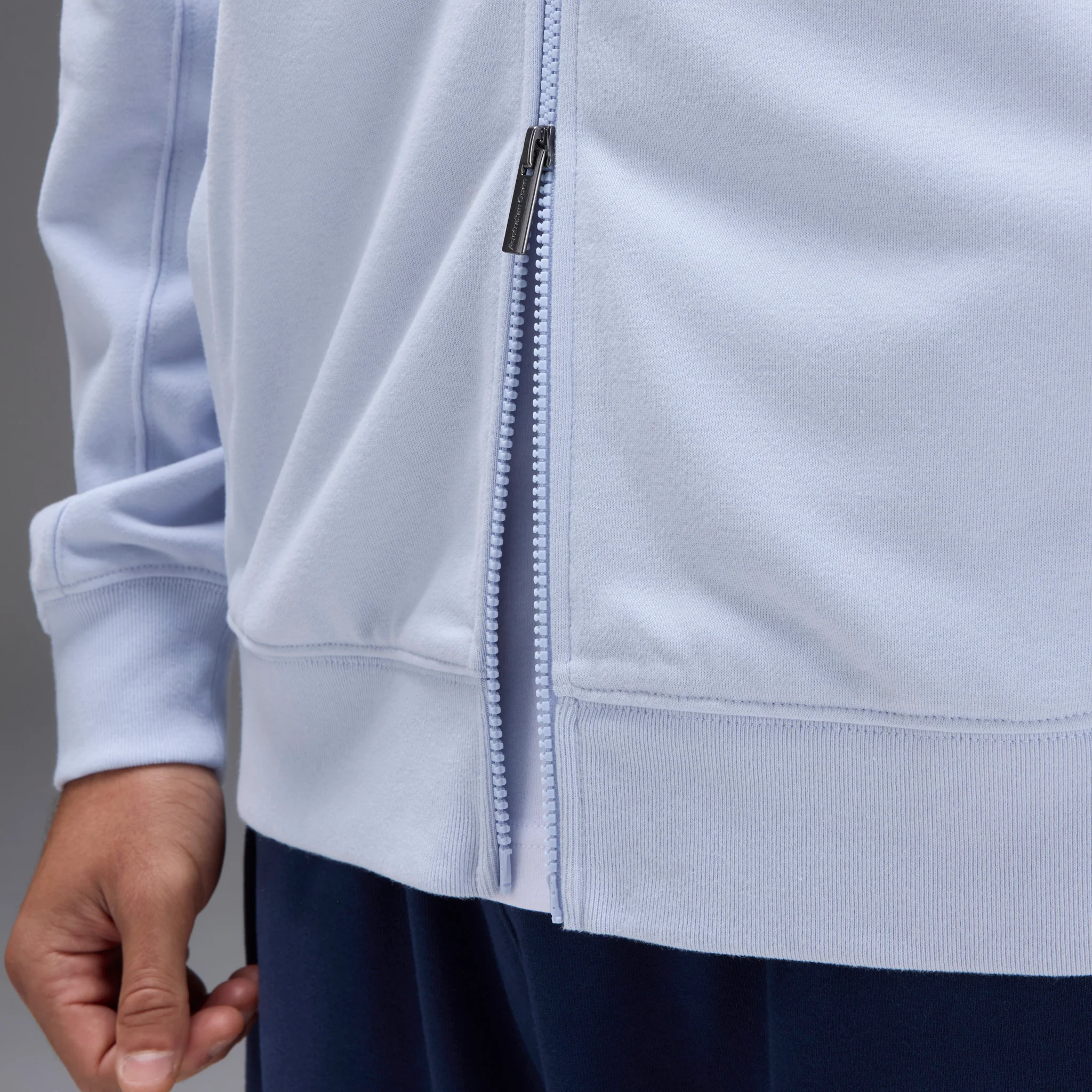 Unisex Australian Open Zip-Up Hoodie Light Blue - Image 7