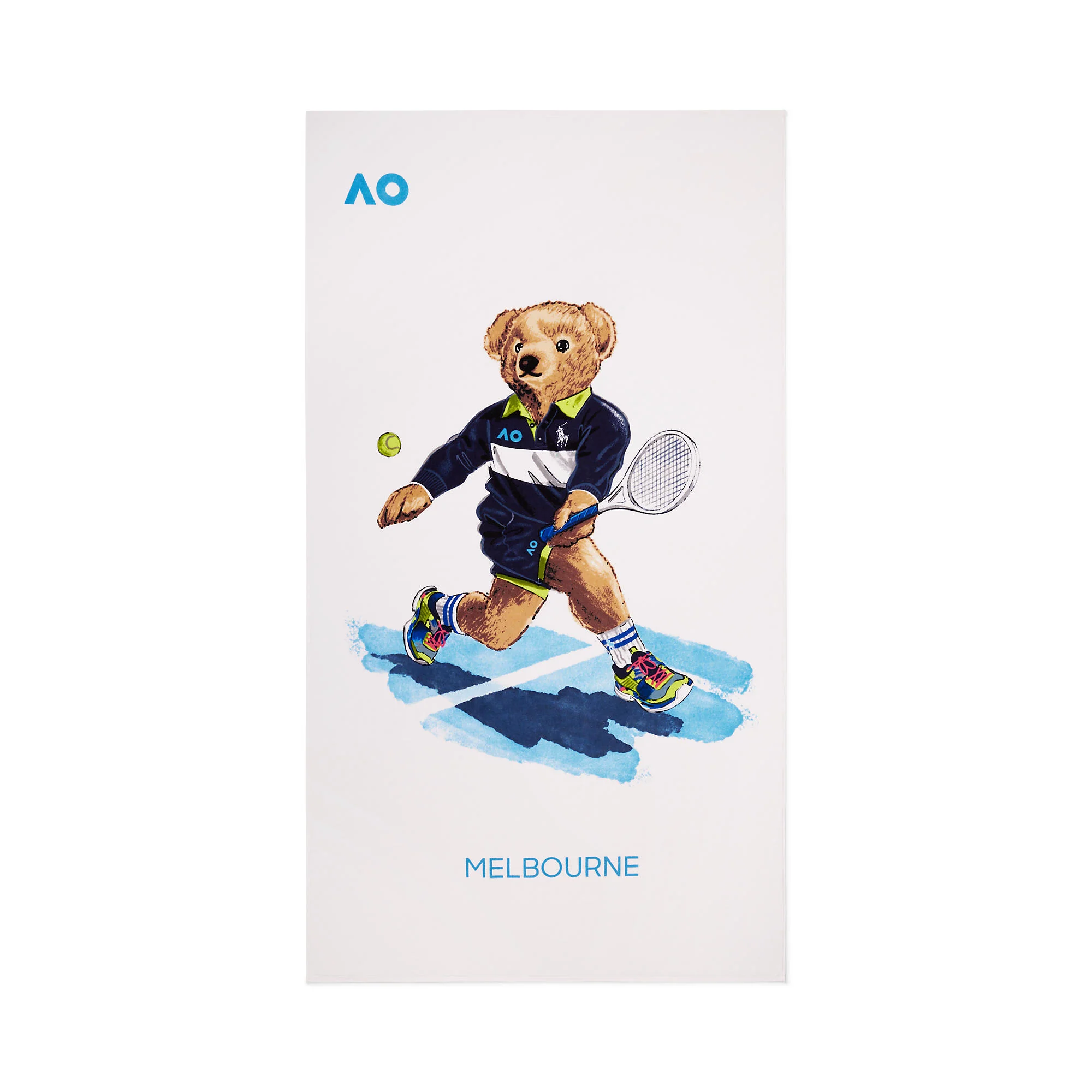 AO26 Bear on Court Towel