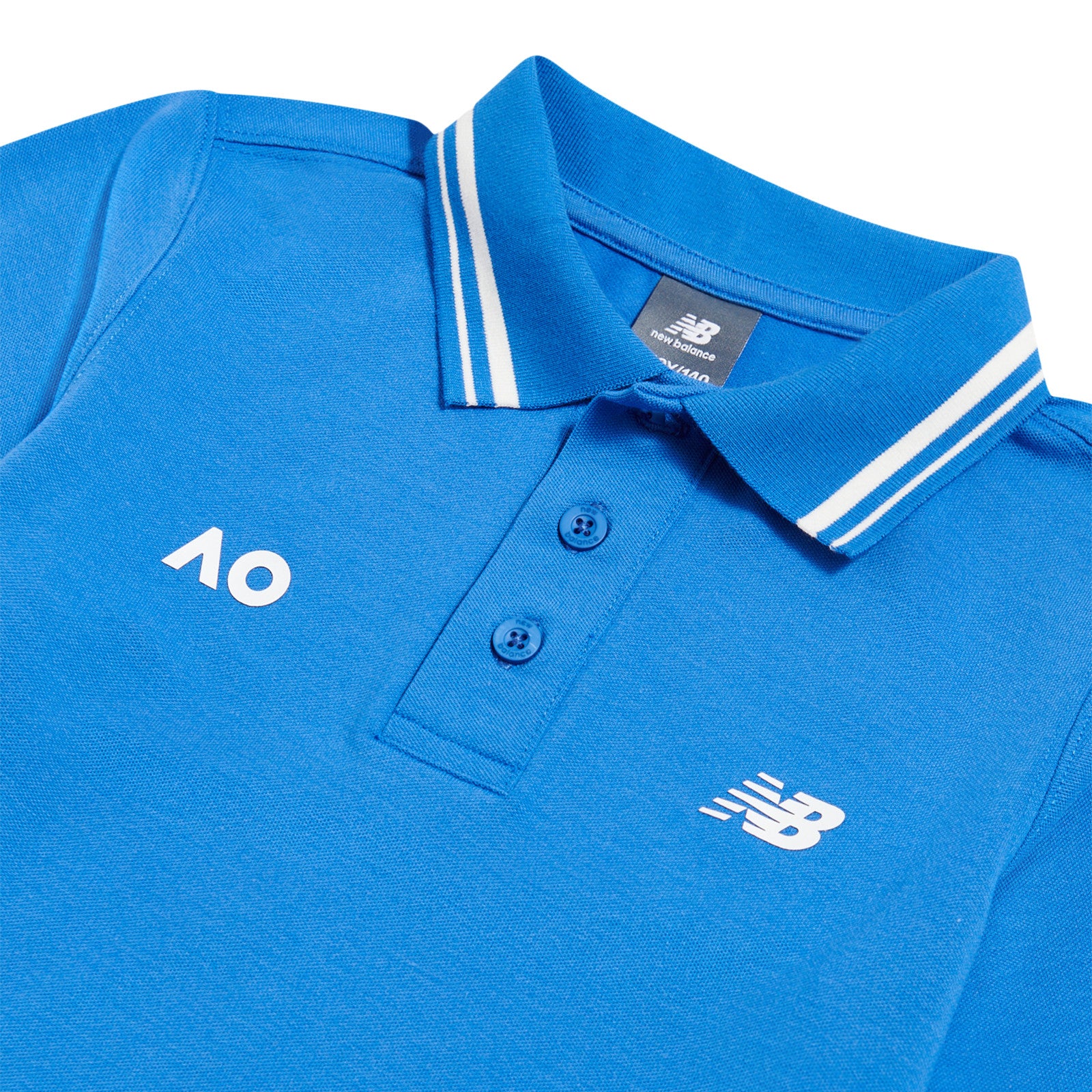 Boys Australian Open Performance Polo Blue - Image 2