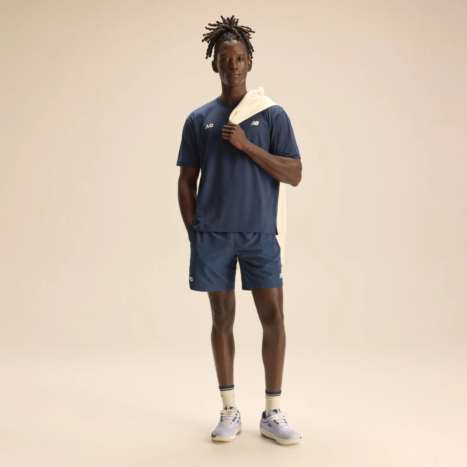 Men's Heathertech T-Shirt Navy - Image 5