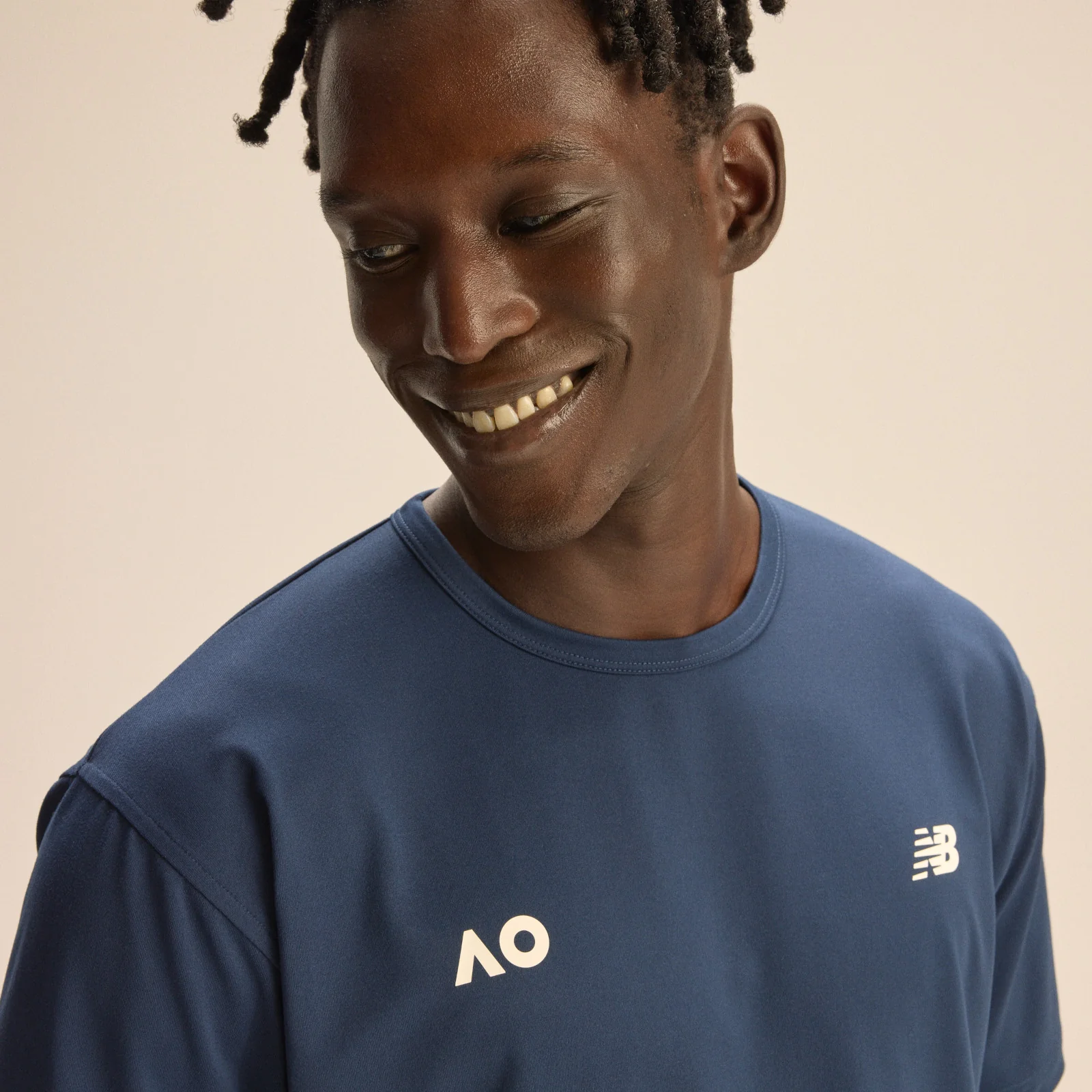 Men's Heathertech T-Shirt Navy - Image 6
