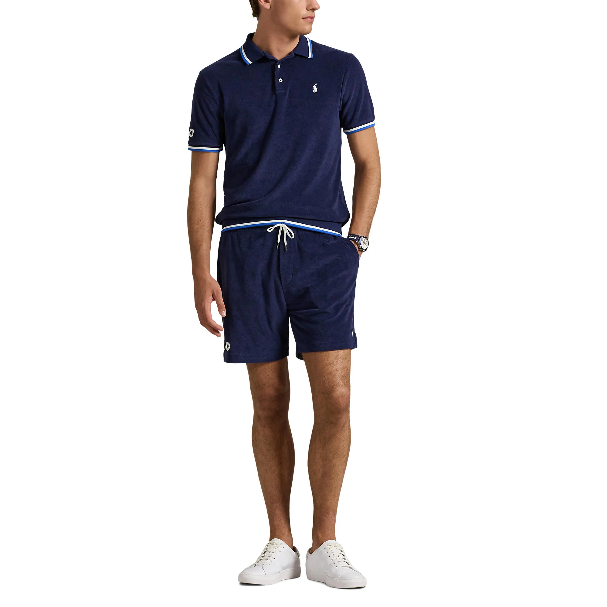 Men's Navy AO Polo - Image 3
