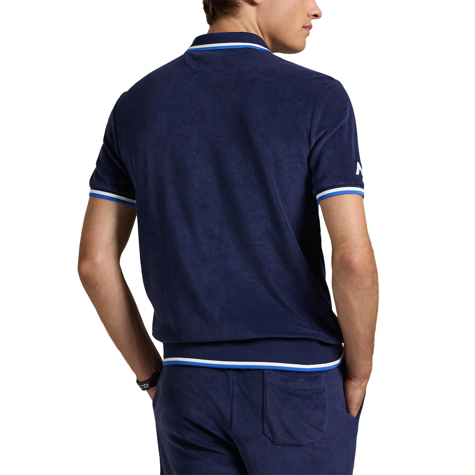Men's Navy AO Polo - Image 4