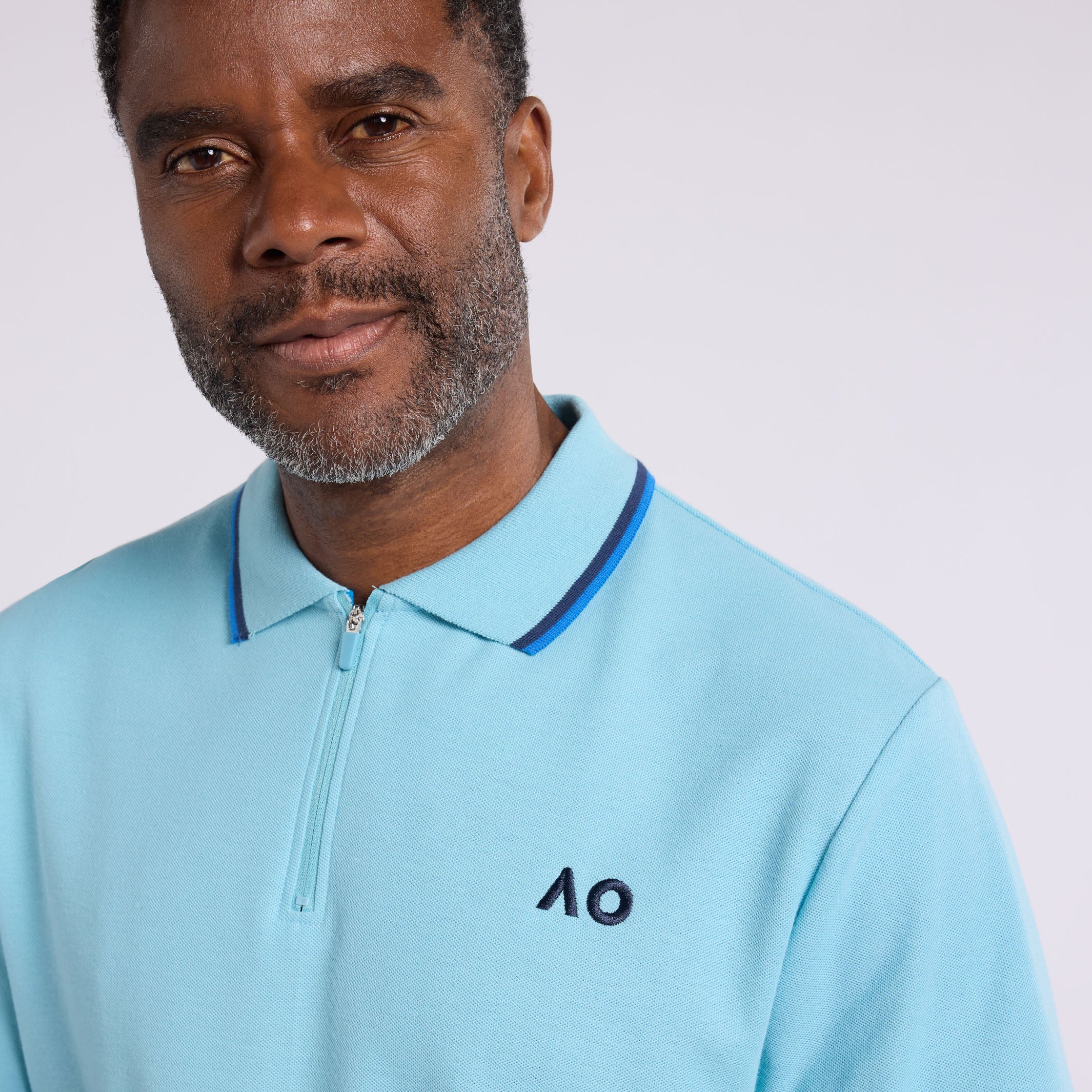 Men's Polo Half-Zip AO Logo - Image 5