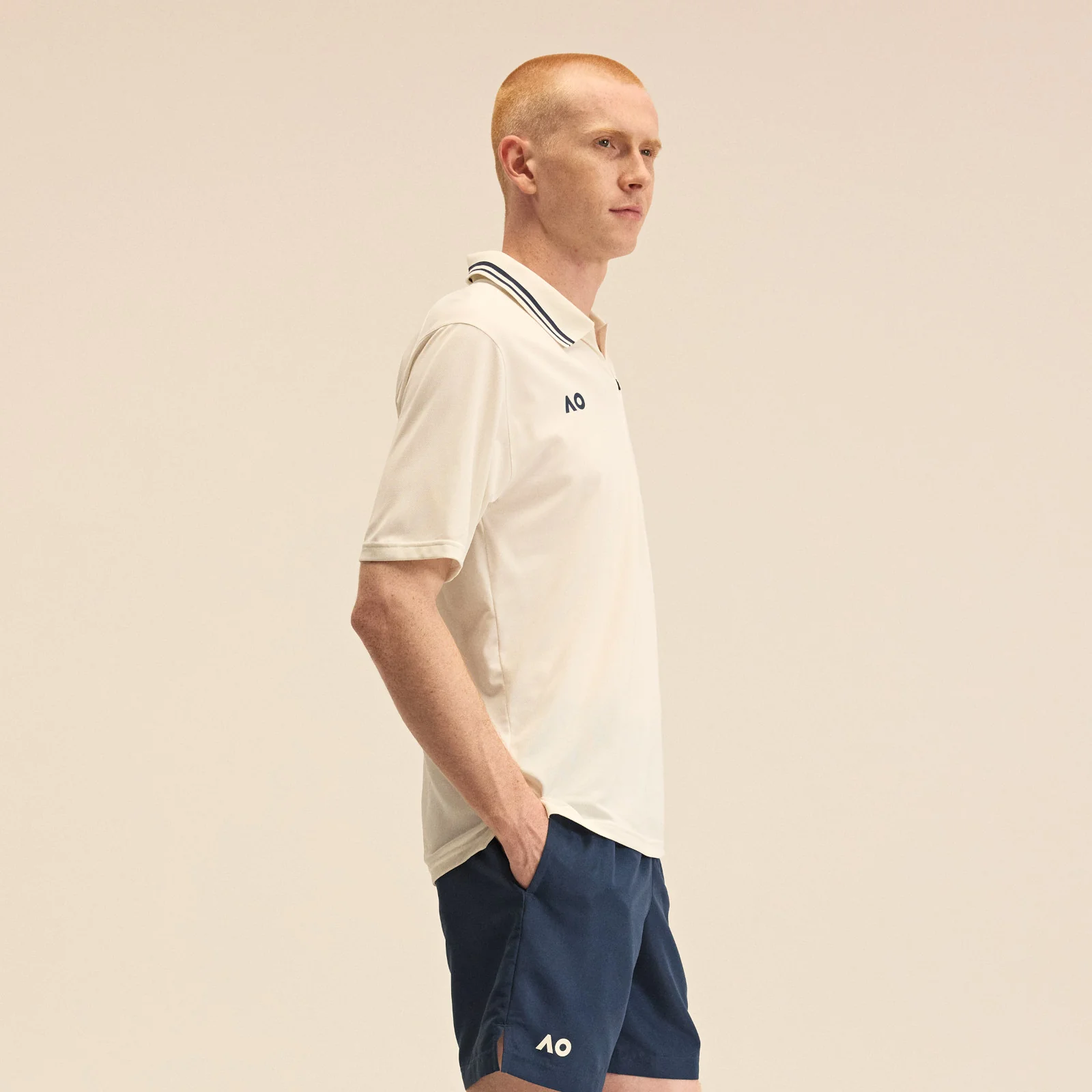 Men's Tournament Polo White - Image 3