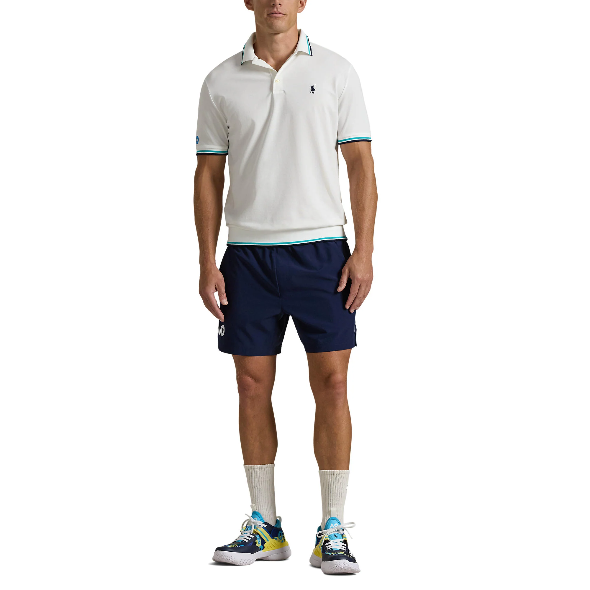 Men's White AO Polo - Image 3