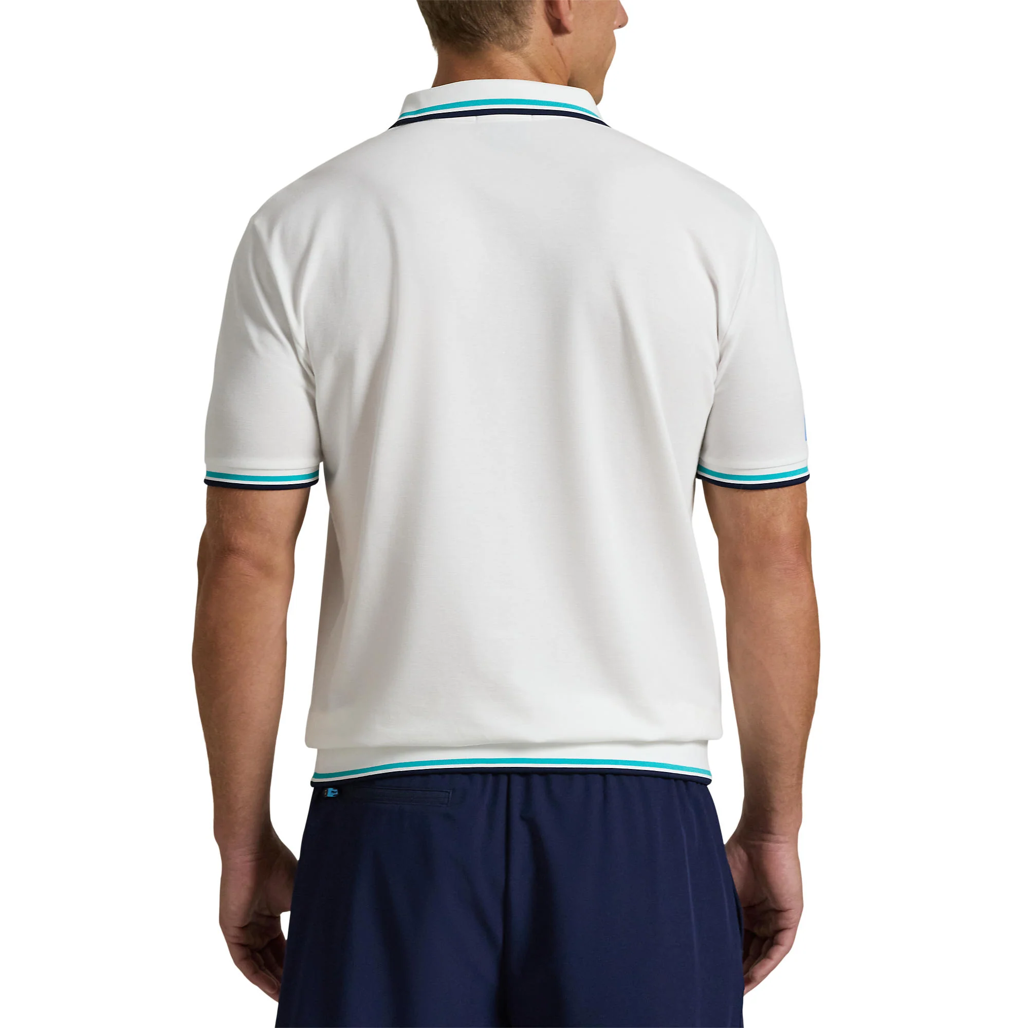 Men's White AO Polo - Image 4