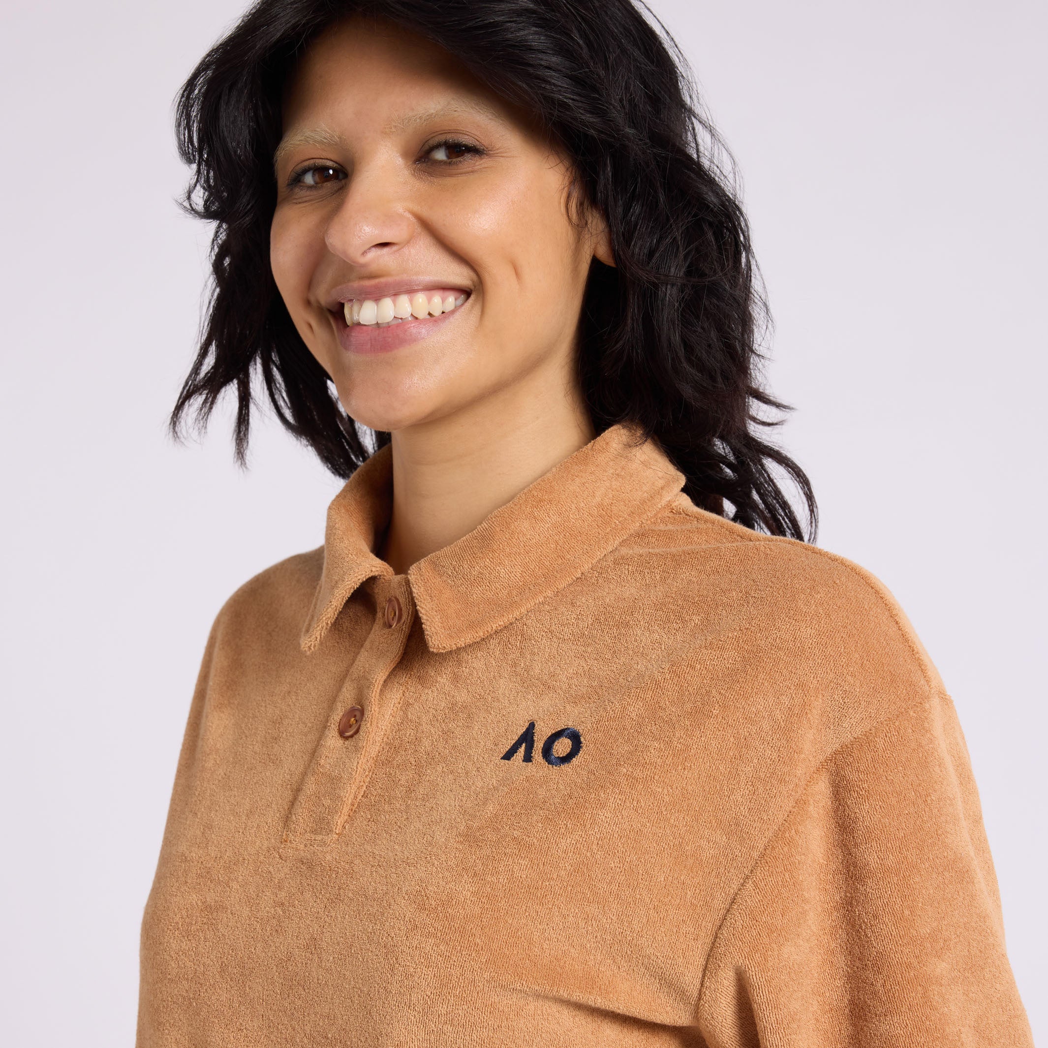 Women's Polo Cropped Lifestyle Terry - Image 5
