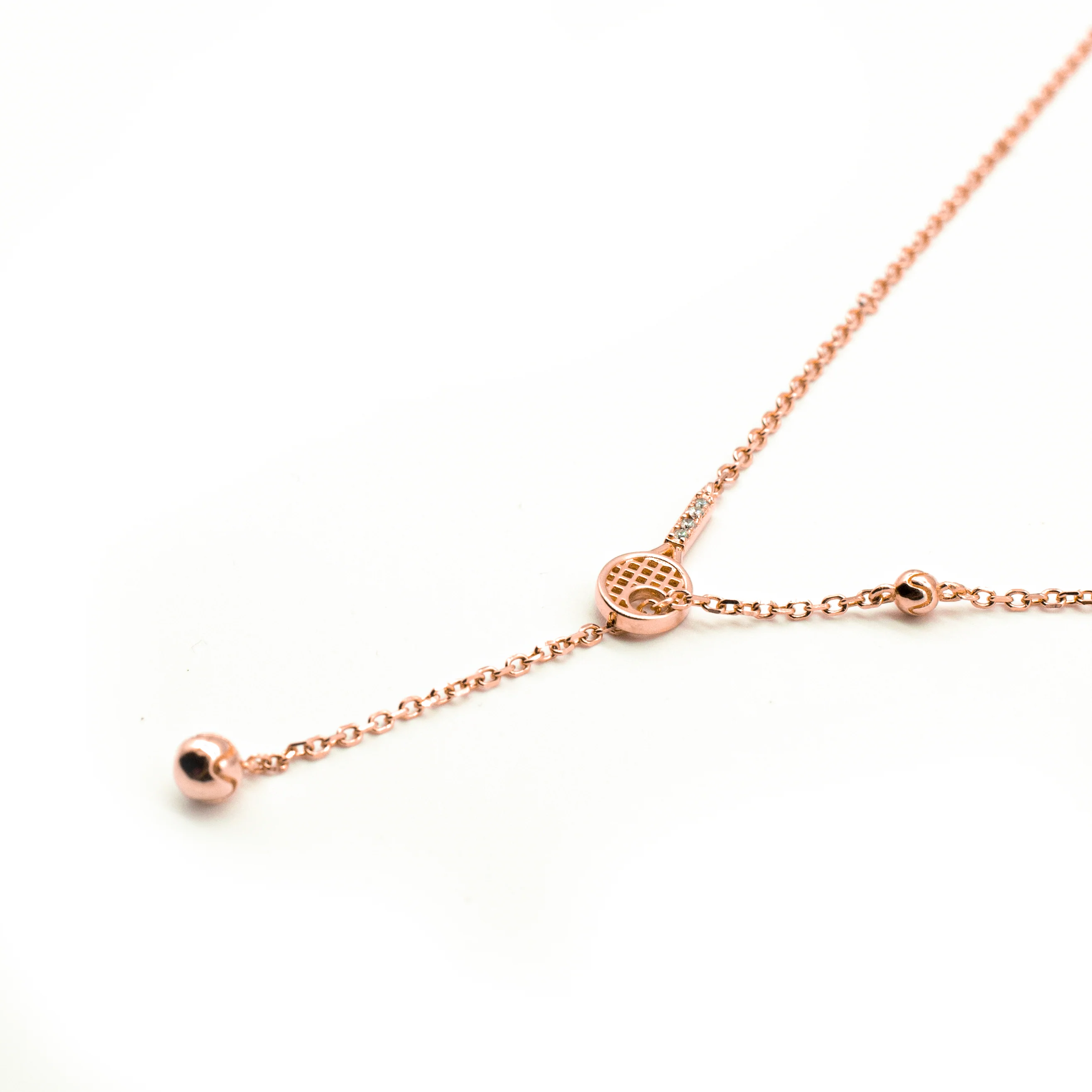 Racquet & Ball Necklace