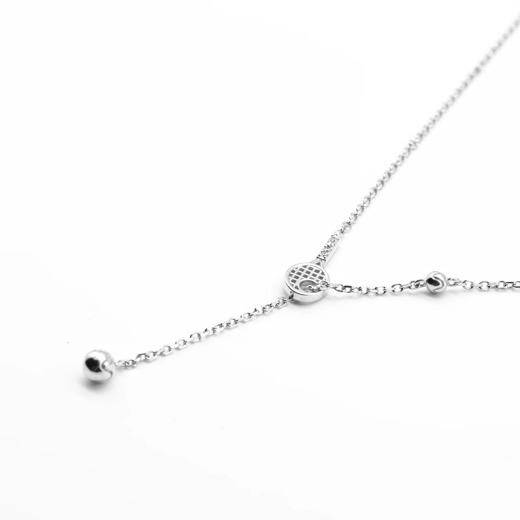 Racquet & Ball Necklace