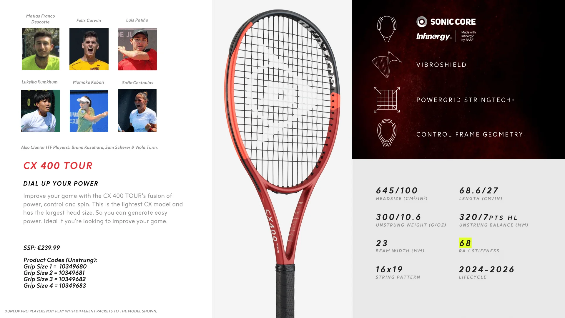 Tennis Racquet - CX 400 Tour 2024 - Frame - Image 5