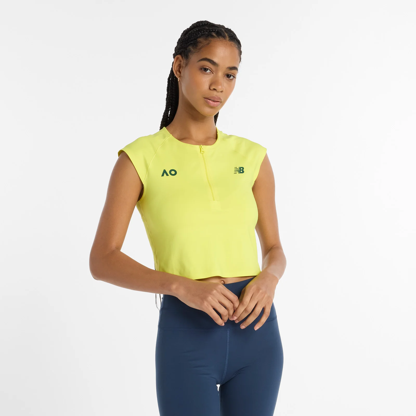 Women's Capped Sport Tank Yellow - Image 3