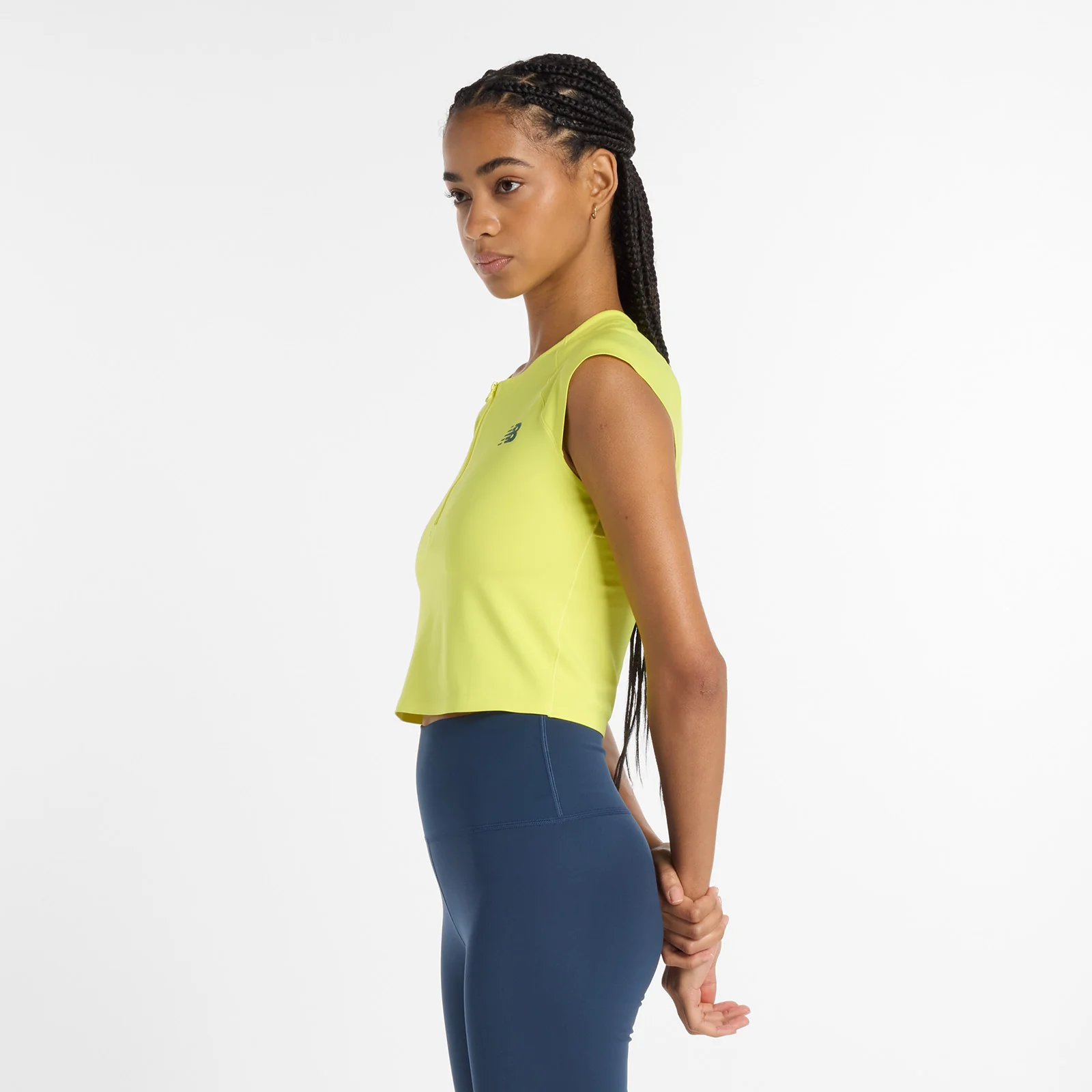 Women's Capped Sport Tank Yellow - Image 4