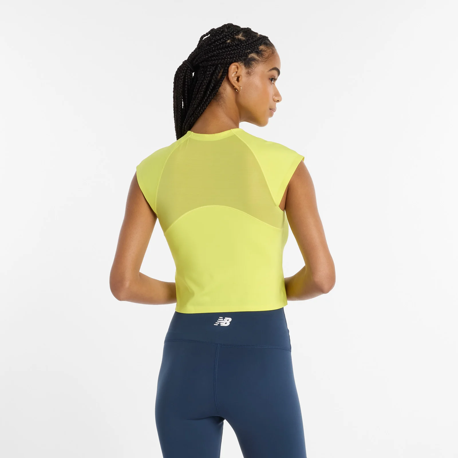 Women's Capped Sport Tank Yellow - Image 5