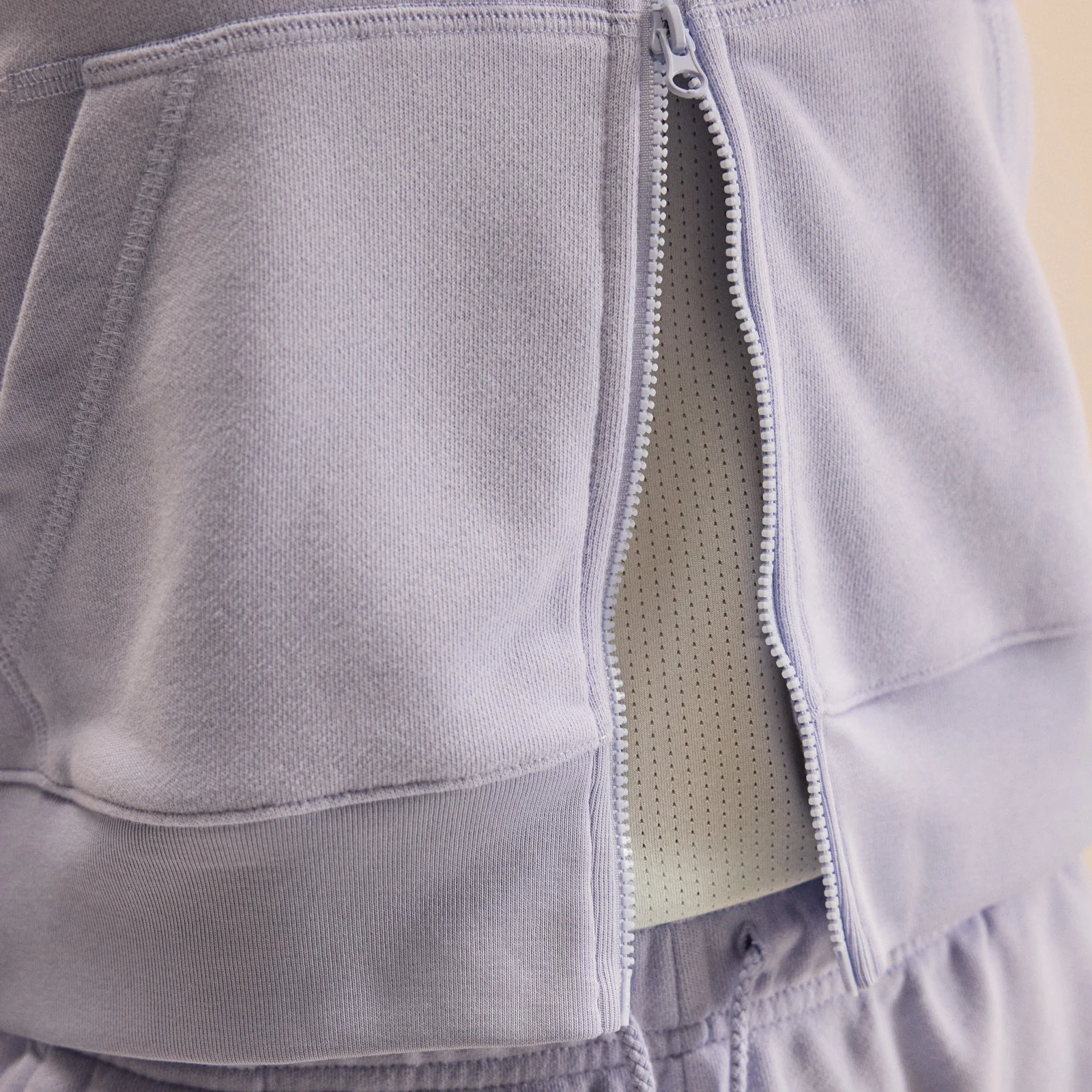 Women's Fleece Full Zip Purple - Image 4
