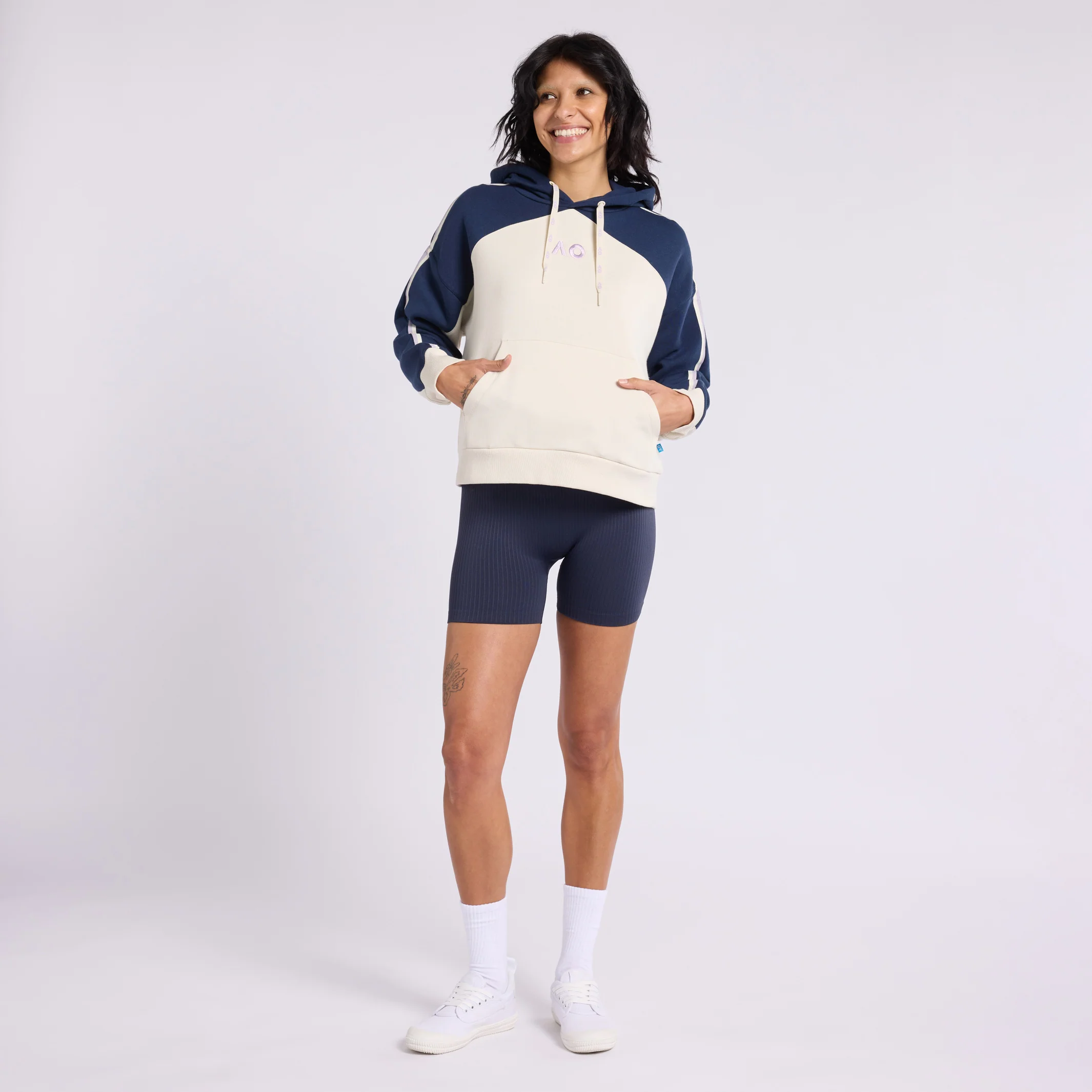 Women's Hoodie AO Colourblock - Image 3