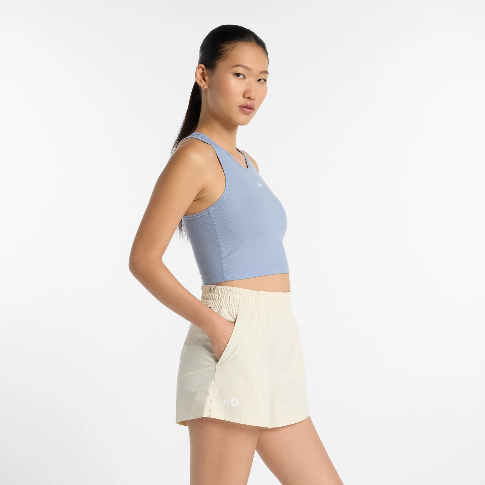 Women's Racer Sport Tank Grey - Image 4