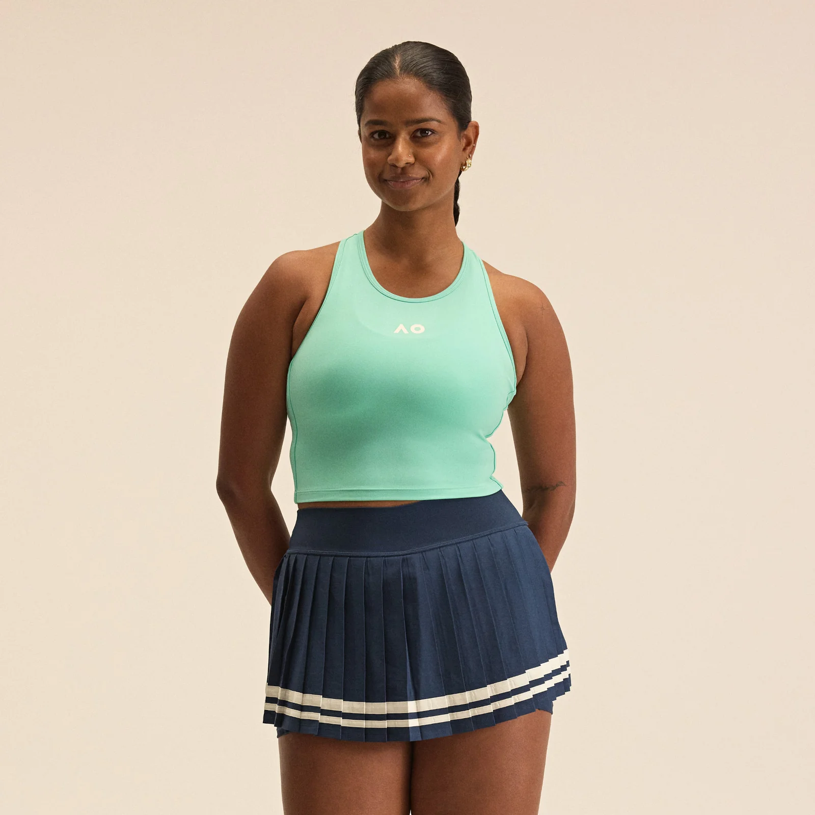 Women's Tournament Fitted Tank Green