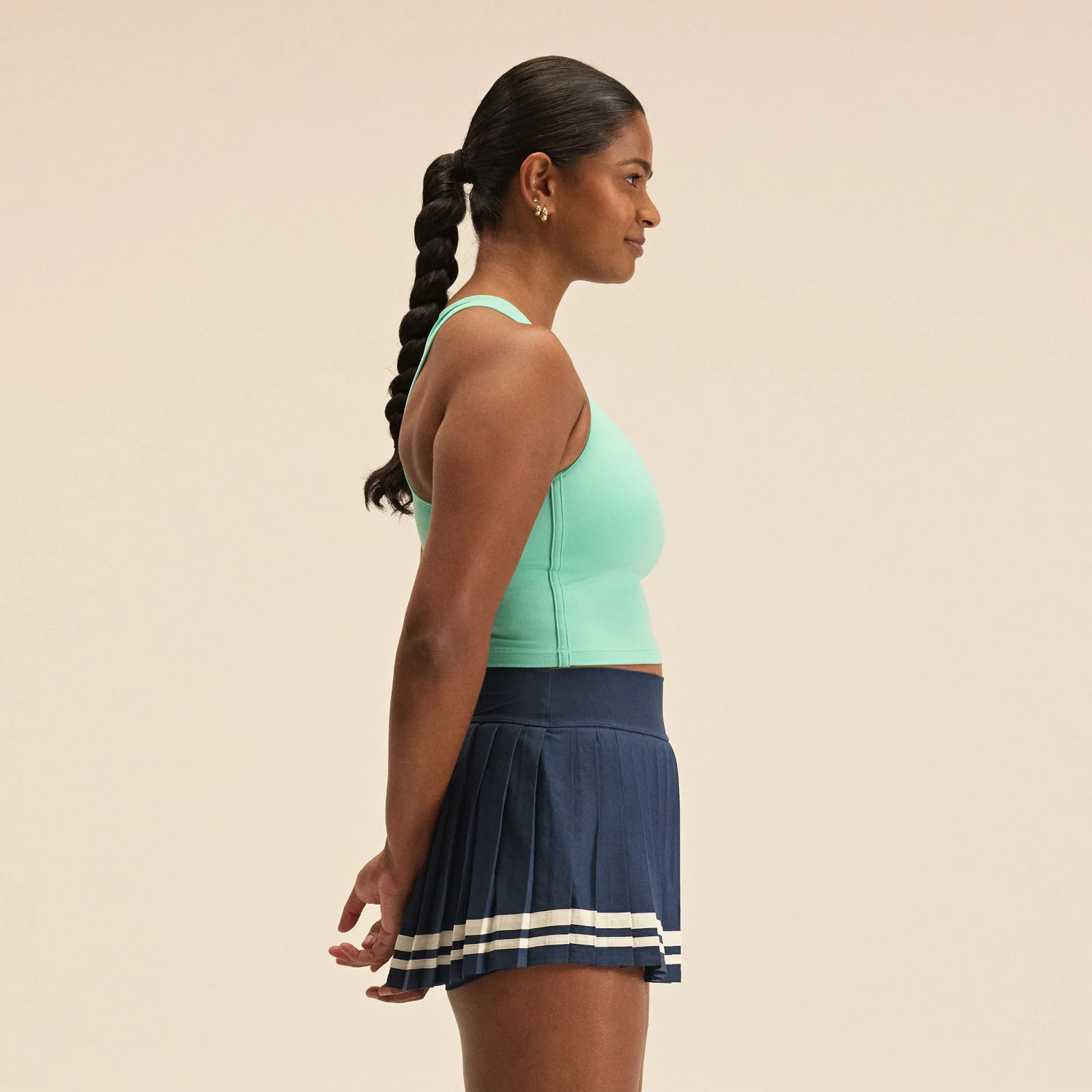 Women's Tournament Fitted Tank Green - Image 3