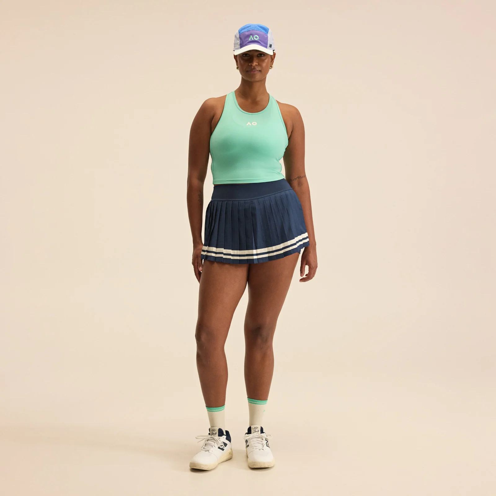 Women's Tournament Fitted Tank Green - Image 4