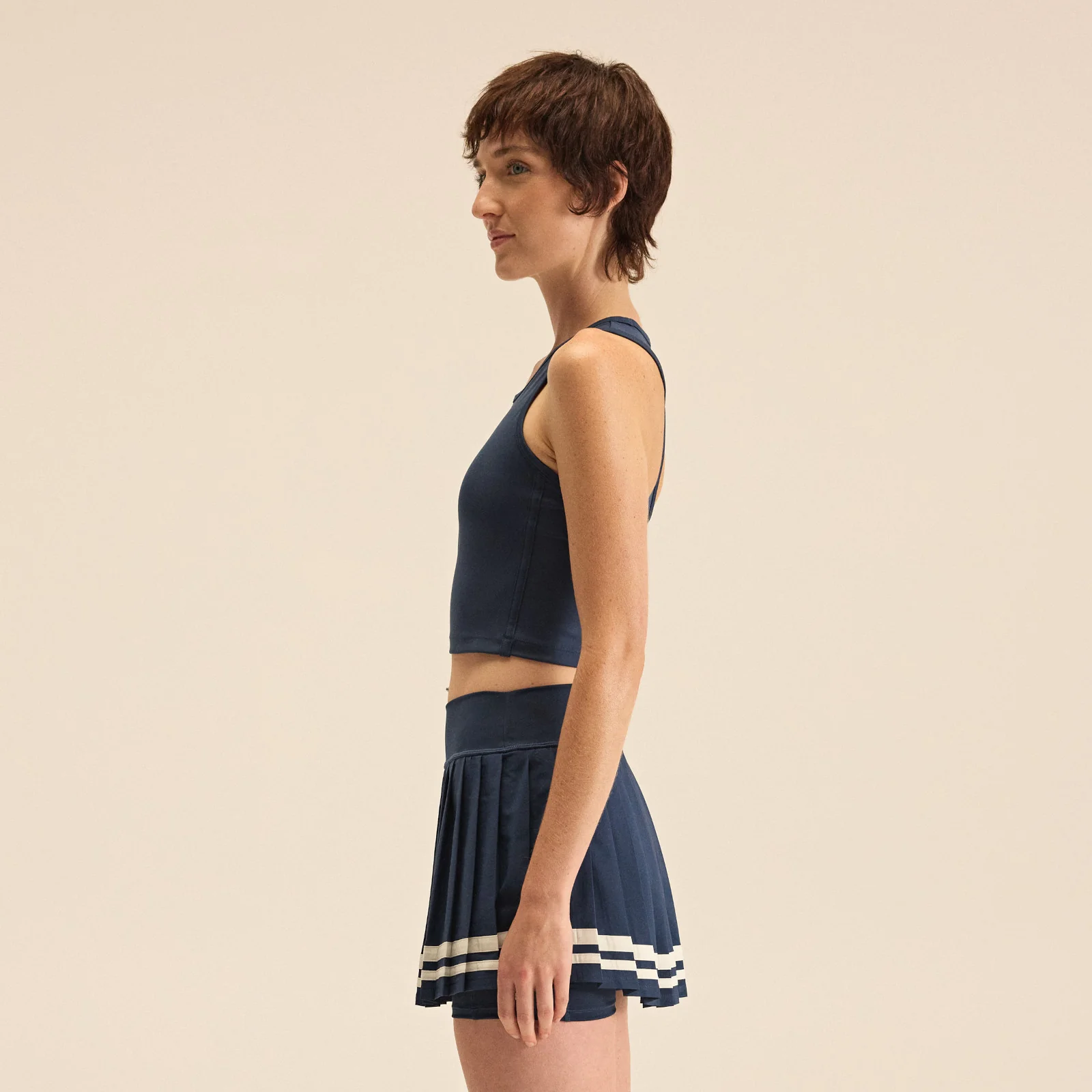 Women's Tournament Fitted Tank Navy - Image 3