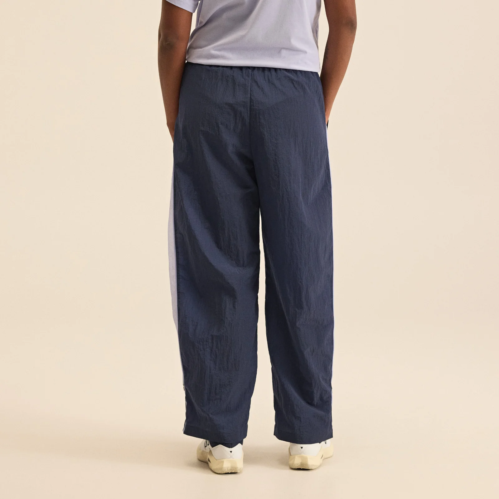 Women's Woven Track Pants Navy - Image 6